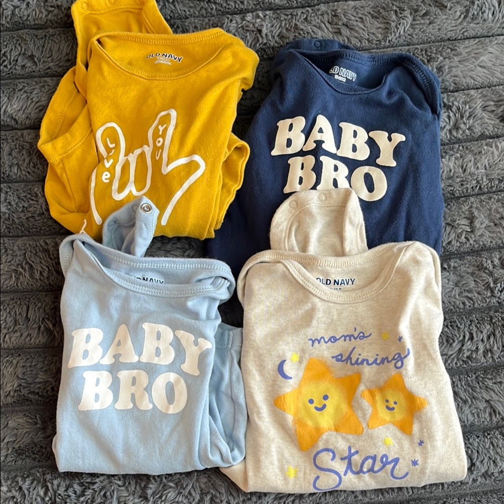 Old Navy Baby Bro Onesies Set